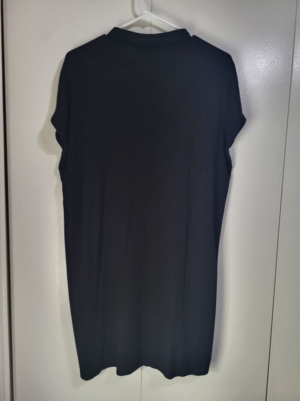 Eileen Fisher Women's S Shirt Dress Tunic Collar Button Up Lagenlook Minimalist - Picture 2 of 9